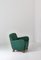 Elm & Fabric Model 1565 Lounge Chair from Fritz Hansen, 1940s 3