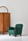 Elm & Fabric Model 1565 Lounge Chair from Fritz Hansen, 1940s 14