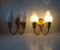 Mid-Century Opaline & Brass Twin Sconces from Lyfa, 1950s, Set of 2 6