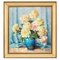 Maximilian Maxolli, Still Life with Peonies, Oil on Canvas, Framed 1