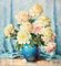 Maximilian Maxolli, Still Life with Peonies, Oil on Canvas, Framed 2