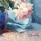 Maximilian Maxolli, Still Life with Peonies, Oil on Canvas, Framed 3