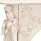 French Louis XV Style White Marble Fireplace with Cupids, 1800s 6