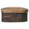 Caja negra sueca antigua de madera curvada, Imagen 1