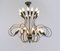 Grand Lustre à 24 Lampes Mid-Century en Laiton de Stilnovo, Italie, 1950s 2
