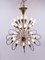 Grand Lustre à 24 Lampes Mid-Century en Laiton de Stilnovo, Italie, 1950s 5