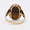 Vintage 9K Yellow Gold Ring with Tiger Eye, 1970s 5