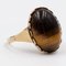 Vintage 9K Yellow Gold Ring with Tiger Eye, 1970s 1