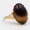 Vintage 9K Yellow Gold Ring with Tiger Eye, 1970s, Image 1