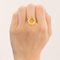 Vintage 14K Yellow Gold Cocktail Ring with Citrine, 1960s 11