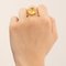 Vintage 14K Yellow Gold Cocktail Ring with Citrine, 1960s, Image 15