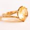 Vintage 14K Yellow Gold Cocktail Ring with Citrine, 1960s, Image 3