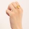 Vintage 14K Yellow Gold Cocktail Ring with Citrine, 1960s 13