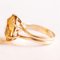 Vintage 14K Yellow Gold Cocktail Ring with Citrine, 1960s 10