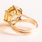 Vintage 14K Yellow Gold Cocktail Ring with Citrine, 1960s 8