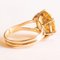 Vintage 14K Yellow Gold Cocktail Ring with Citrine, 1960s 5