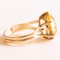 Vintage 14K Yellow Gold Cocktail Ring with Citrine, 1960s 4