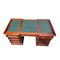 Mahogany Yew Writing Desk with 6 Drawers 3