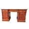 Mahogany Yew Writing Desk with 6 Drawers 2