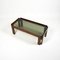 Vintage Italian Coffee Table in Wood and Glass by Afra & Tobia Scarpa for Cassina, 1960s, Image 7