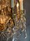 Large Baccarat Style Crystal and Brass Chandelier 5