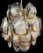 Vintage Italian Murano Chandelier with 24 Clear and Amber, 1980s, Image 5