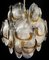 Vintage Italian Murano Chandelier with 24 Clear and Amber, 1980s, Image 7