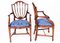 Vintage English Hepplewhite Revival Dining Chairs, 1990s, Set of 18 2