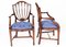 Vintage English Hepplewhite Revival Dining Chairs, 1990s, Set of 12 2