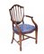 Vintage English Hepplewhite Revival Dining Chairs, 1990s, Set of 12, Image 3