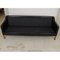 Vintage 2213 Drei-Sitzer Sofa aus patiniertem schwarzem Leder von Børge Mogensen für Fredericia 19