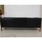 Vintage 2213 Three-Seater Sofa in Patinated Black Leather by Børge Mogensen for Fredericia 15