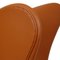 Egg Chair in Whisky Nevada Aniline Leather by Arne Jacobsen for Fritz Hansen, 2000s 10