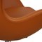 Egg Chair in Whisky Nevada Aniline Leather by Arne Jacobsen for Fritz Hansen, 2000s 7