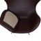 Chaise Egg en Cuir Nevada Aniline Chocolat par Arne Jacobsen pour Fritz Hansen, 2000s 6