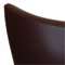 Chaise Egg en Cuir Nevada Aniline Chocolat par Arne Jacobsen pour Fritz Hansen, 2000s 7