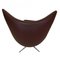 Egg Chair in Chocolate Nevada Aniline Leather by Arne Jacobsen for Fritz Hansen, 2000s 8