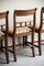 Antique Bar Back Dining Chairs in Mahogany, Set of 4 12