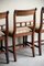 Antique Bar Back Dining Chairs in Mahogany, Set of 4, Image 12