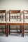 Antique Bar Back Dining Chairs in Mahogany, Set of 4, Image 2