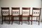 Antique Bar Back Dining Chairs in Mahogany, Set of 4 8