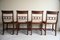 Antique Bar Back Dining Chairs in Mahogany, Set of 4, Image 8