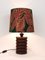 Mid-Century Swedish Table Lamp in Turned Wood Base by Östen Kristiansson, 1970s 18