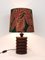 Mid-Century Swedish Table Lamp in Turned Wood Base by Östen Kristiansson, 1970s, Image 18