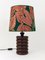 Mid-Century Swedish Table Lamp in Turned Wood Base by Östen Kristiansson, 1970s, Image 10