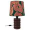 Mid-Century Swedish Table Lamp in Turned Wood Base by Östen Kristiansson, 1970s 1