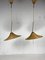Pencil Reed, Rattan, Bamboo and Brass Pendants, Italy, 1970s, Set of 2 4
