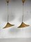 Pencil Reed, Rattan, Bamboo and Brass Pendants, Italy, 1970s, Set of 2, Image 4