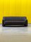 Model 44 Three-Seater Sofa in Black Leather from De Sede, 1970s 1
