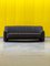 Model 44 Three-Seater Sofa in Black Leather from De Sede, 1970s, Image 1